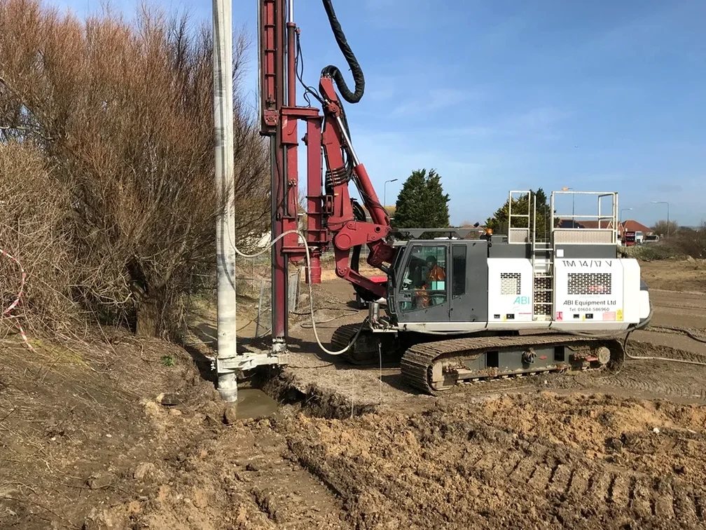Illustrative image of Deep Soil Mixing (DSM) design in Albury-Wodonga